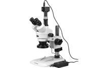 3.5X-45X Zoom Stereo Microscope with 144-LED Light + 1.3MP Digital Camera