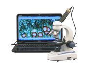 40X 1000X Biology Metal Glass Student Microscope with 2MP USB Digital Camera