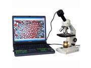 40X-400X Student Compound Microscope + 1.3MP Digital Camera