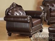 Top Gain Old World Leather Chair By Acme Furniture