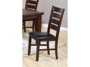 Dark Brown Side Chair Set of 2 by Coaster Furniture