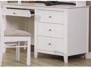 Selena White Computer Desk by Coaster Furniture