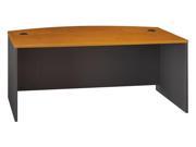 Series C Collection 72W Bow Front Desk Shell Natural Cherry