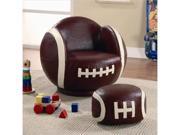 Kids Sports Chairs Small Kids Football Chair and Ottoman by Coaster