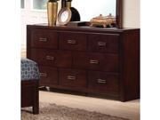 Cosmopolitan style covered in dark espressoDimensions: 59 x 17 x 35H Type: Dressers, Chests and Bureaus