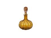 Elsie Small Nobnail Amber Glass Bottle With Stopper