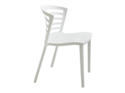 Entourage Stack Chair White Set of 4 by Safco