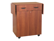 Hospitality Service Cart in Cherry by Safco