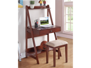 Bobkona Writing Desk with Stool - Cherry