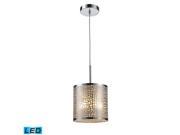 Medina 1-Light Pendant In Polished Stainless Steel - LED Offering Up To 800 Lumens (60 Watt Equivalent) With Full Range Dimming. Includes An Easily Replaceable
