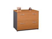 Series C Collection 36W Two Drawer Lateral File Assembled Natural Cherry