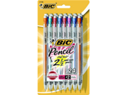 BIC MPLWP241 Mechanical Pencil With Pocket Clip 2 Pencil Grade 0.9 mm Assorted Lead Assorted Barrel 24 Pack