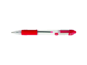 Zebra 22230 Pen Z Grip Medium Pen Point Type 1 mm Pen Point Size Red Ink Clear Red Barrel 1 Dozen
