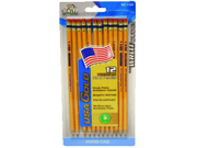 USA Gold Woodcase Pencil Pre Sharpended 12 Pk*6