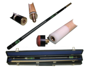 "POT LEAF Hardwood Cue with Case"This stylish cue is 58 inches long and weighs 20 ounces and is made of Hard Wood