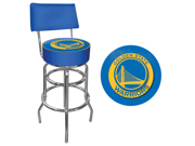 Golden State Warriors NBA Padded Swivel Bar Stool with Back