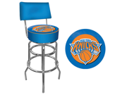 New York Knicks NBA Padded Swivel Bar Stool with Back