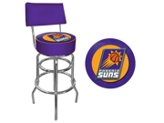Phoenix Suns NBA Padded Swivel Bar Stool with Back