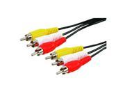 23' COMPOSITE A/V CABLE;1-RCA M-M AND 2-RCA M-M