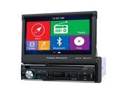 Power Acoustik PDN 726B 1 DIN GPS Navigation DVD CD MP3 AM FM Receiver w Bluetooth 7 Inch LCD screen