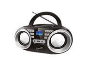 Supersonic MP3 CD Player FM Radio Portable Stereo Boombox Black SC506
