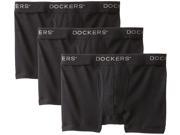 UPC 848182031272 product image for Dockers Men's 3-Pack Cotton Boxer Brief, Black, UDK10004101 Small | upcitemdb.com