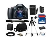 Canon PowerShot SX40 HS Black 12.1 MP 35X Optical Zoom 24mm Wide Angle Digital Camera, Everything You Need Kit, 5251B001