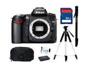 Nikon D90 Black 12.3 MP Digital SLR Camera - Body Only, Everything You Need Kit, 25446