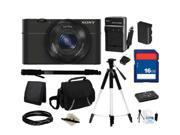 Sony DSC-RX100 20.2 MP Exmor CMOS Sensor Digital Camera with 3.6x Zoom, Everything You Need Kit, DSCRX100/B