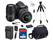 Nikon D3200 Black 24.2 MP CMOS Digital SLR Camera with 18-55mm Lens and Nikon AF-S NIKKOR 55-300mm f/4.5-5.6G ED VR Zoom Lens, Beginner's Bundle Kit, 25492