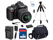Nikon D3200 Black 24.2 MP CMOS Digital SLR Camera with 18-55mm Lens & Wi-Fi Connectivity, Beginner's Bundle Kit, 25492