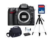 Nikon D7000 16.2MP DX-Format CMOS Digital SLR Camera - Body Only, Beginner's Bundle Kit, 25468