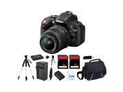 Nikon D5200 24.1 MP Digital SLR Camera (Kit w/ 18-55 VR Lens) + 32GB Bundle Kit