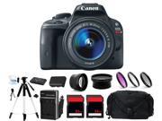 Canon EOS Rebel SL1 100D Digital Camera w/ 18-55mm + 64GB Flash Bundle Kit