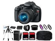 Canon EOS Rebel T3 1100D Digital Camera + 3 Lens Kit 18-55mm + 48GB Complete Kit