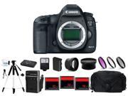 Canon EOS 5D Mark III DSLR Black (Body Only) + 2 Lens + 80GB Complete Flash Kit