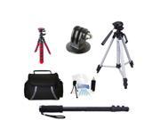 Mounting Bracket + Accessories Kit for GoPro Hero 3 (White)