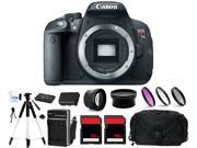 Canon EOS Rebel T5i 700D Digital Camera (Body Only) + 2 Lens + 64GB Complete Kit