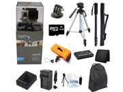GoPro Hero+ Silver Edition All Inclusive 32GB Professional Accessory Kit for Surfing, Snowboarding, Skiing, Mountain Biking and More!