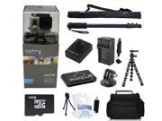 GoPro Hero 3+ Silver Edition + (16GB Monopod/Gorilla Tripod Accessory Kit) for Jetskiing, Scubadiving, Snowboarding, Skiing, Swimming and More!