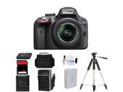 Nikon D3300 Digital Slr Camera & Nikkor 18-55mm Body Beginner Birthday Bundle