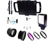 Iographer Case+37mm hd 2.0x conveter and wide angle Lens, kit for IPAD 2/3/4