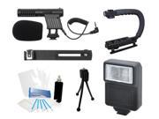 Starter Microphone Camcorder Kit for Canon HFM50 HFM52 M500 HF R40 R42 R400 R50
