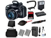 Canon PowerShot SX50 HS 12MP Digital Camera + (16GB Professional Flash Bundle)