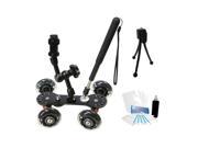 Professional Camcorder Skater Video Glider Dolly for Canon XF205 + 6