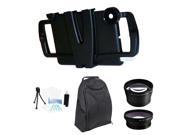 Iographer Case Photographer's Backpack Bundle Kit for iPAD Mini with 37mm hd 2.0x conveter and Wide Angle Lens