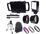 Iographer Case + Professional Tripod/Monopod/Backpack/Lens Kit for IPAD 2/3/4