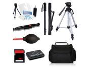 Professional Tripod Accessory Kit + Tripod + Monopod + 16GB for Nikon S6800