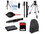 Professional Backpack/Tripod + Case + Monopod + 16GB Bundle for Canon D30