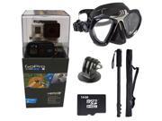 GoPro Hero 3+ Black Edition + XS Scuba Diving Mask / Monopod + 16GB Professional Scuba Diving, Snorkeling and Underwater Activities Kit